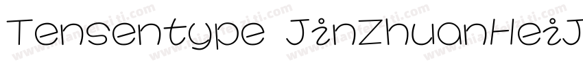 Tensentype JinZhuanHeiJF字体转换